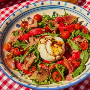 tomate burrata salad